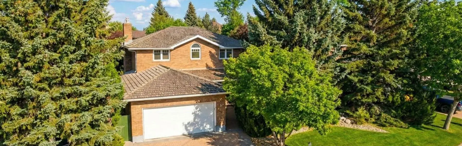 Executive homes backing the Wascana Creek environmental reserve in Varsity Park, Regina